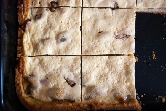 jogurtovy kolac s rebarborou