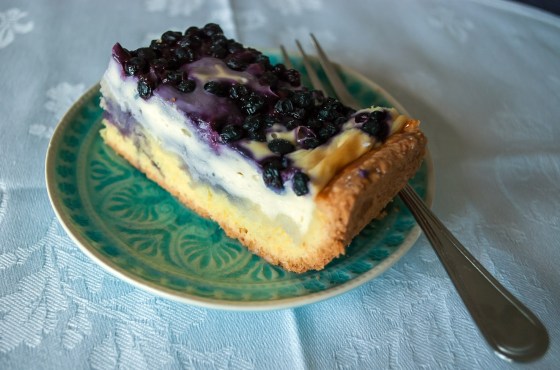 linecky kolac s mascarpone a boruvkami bez lepku